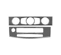 Voiture Interieur Cadre Autocollant pour BMW Série 5 E60 2004-2010 Accessoires Fiber Carbone Intérieur Voiture Climatiseur CD Panneau Commande Revêtement Habillage Cadre Autocollants (Couleur : 2008-