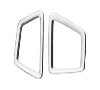 Voiture Interieur Cadre De Ventilation Avant Voiture Pour Peugeot 3008GT 4008 2017-2020 LHD Garniture Sortie Climatisation Autocollant Couverture Intérieure(Steel Silver)