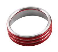 Voiture Interieur Couvercle De Bouton Commutation Phare Voiture Anneau Autocollant Pour Jeep Pour Compass 2017-2020 Pour Renegade 2014 - 2022(Rouge)