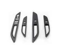 Voiture Interieur Decoration Couvercle Bouton Lève-vitre Voiture Accessoires Garniture Pour Peugeot 3008 5008 GT Hybrid 2017-2023 Garniture Moulage(Fibre de carbone)