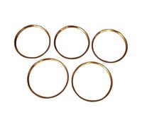 Voiture Interieur Decoration Lot 5 Bagues Ventilation Climatiseur Décoration Chromée Pour Mercedes Pour Benz W176 W246 C117 X156 Pour AMG Voiture Bandes Garniture(Gold)