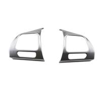 Voiture Interieur Garniture Panneau Commutateur Volant pour Golf Mk6 pour Passat B7 pour CC pour EOS pour Tiguan pour Jetta pour Touran pour Sharan pour Caddy Bandes Décoration(Argent Mat)