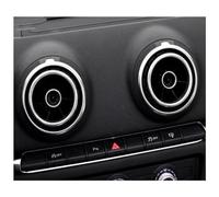Voiture Intérieur Pour AUDI A3 8V 2013-2019 S3 Q2 L 2017 Anneau Sortie Climatisation Voiture Garniture Cadre Ventilation Mise À Niveau Voiture Garniture (Couleur : Argent, Taille : Outer rings 4 p