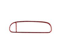 Voiture Interieur Pour Chevy Pour Corvette C5 1998-2004 Intérieur Fiber Voiture Centrale Voyant D'avertissement Garniture Ventilation Cadre Autocollants Couverture(Rouge)