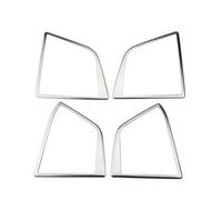 Voiture Interieur Pour Ford Pour Focus 2019 Porte Intérieure En Acier Inoxydable Haut-parleur Audio Cadre Sonore Anneau Moulage Garniture Couverture(Sliver)