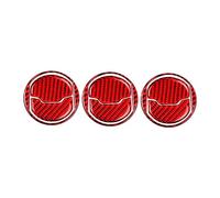 Voiture Interieur pour Ford pour Mustang pour GT 15-21 Accessoires Fibre Carbone Voiture Tableau Bord Central Climatiseur Sortie Évent Décoration Couverture Garniture Voiture Garnitures (Couleur : Ro