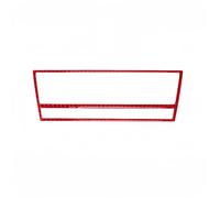 Voiture Intérieure Pour BMW E39 Série 5 1998-2003 Fibre Carbone Voiture AC CD Climatisation Décoration Couverture Garniture Autocollant Accessoires Coche Intérieur(Rouge)