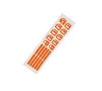 Voiture interne Décor 4 Pièces Voiture Porte Fenêtre Lève-vitre Bouton Autocollants Dans La Voiture Fonction Bouton Interrupteur Auto Autocollant Vert/orange/bleu