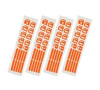 Voiture interne Décor 4 Pièces Voiture Porte Fenêtre Lève-vitre Bouton Autocollants Dans La Voiture Fonction Bouton Interrupteur Auto Autocollant Vert/orange/bleu