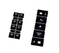 Voiture interne Décor Compatible Avec VW Pour Touareg 2004 2005 2006 2007 2008 2009 Autocollant Bouton Commutateur D'ascenseur En Verre Panneau Commande Central De Voiture