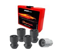 Voiture Jeu d’antivols de roue pour Abarth Spider 124 2016-2019 Noir 4x M12X1,5