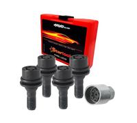 Voiture Jeu d’antivols de roue pour Citroen C5 jusqu’en 2002 Noir 4x M12X1,25