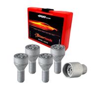 Voiture Jeu d’antivols de roue pour Citroen Nemo dès 2008 Acier Gris 4x M12X1,25