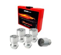 Voiture Jeu d’antivols de roue pour Jeep Compass 2007-2017 Acier Gris 4x M12X1,5