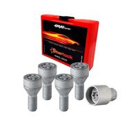 Voiture Jeu d’antivols de roue pour Opel Zafira 1989-2011 Acier Gris 4x M12X1,5