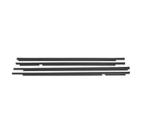 Voiture Joint Fenetre Isolation Pour Land Pour Cruiser Pour Prado 120 75711-60061 4 Pièces À L'extérieur Des Fenêtres En Caoutchouc Chromé Ou Noir(Noir)