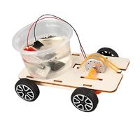 Voiture jouet à énergie d ' eau salée amicale, ensemble de modèles de véhicules électriques à eaux salées en bois pour étudiants, projets d ' éducation scientifique, voiture à moteur à eaux salées