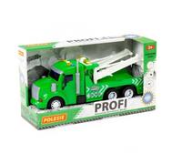 Voiture-jouet à évacuateur inertiel Polesie Profi avec lumière et son - Vert
