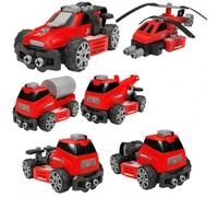 Voiture Jouet Assemblée Pour Enfants, 5/6/7 Pièces, Véhicule D'Ingénierie De Lutte Contre L'Incendie De Police À Monter Soi-Même