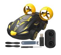 Voiture Jouet avec télécommande - Voiture télécommandée Portable - Drone Rapide Bateau aéroglisseur Stunt Auto, Jouet Amusant pour pour garçons et Filles