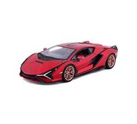 Voiture Jouet - BBURAGO - Lamborghini Sian FKP 37 - Rouge - 1:24 - Intérieur - 14 ans et plus