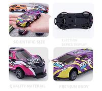 Voiture Jouet Cascadeur pour Enfants, Voitures de Cascade Sautantes en Alliage Durable, Modèles de Mini pour Enfants, sans Danger pour Les Jeux Parent-Enfant, 6/8/16 Pièces