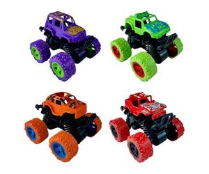 Voiture jouet cascadeur,Voiture jouet cascadeur pour - Véhicule tout-terrain inertiel à quatre roues motrices - Jouet antichoc de voiture de cascade de traction de rotation de 360 degrés pour des ga