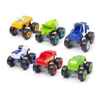 Voiture Jouet Moulé Sous Pression, Véhicule 1:64, Voiture Monster Machines, Camion De Course, Miracle Russe, 6 Pièces