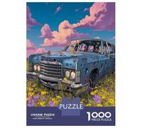 Voiture Junker Jigsaw Puzzle Jeu Difficile pour Les 1000 Piece Fleur âme du désert Puzzle Jouet Éduchatif Divertissement Créatif pour Adultes 52x38cm/1000pcs