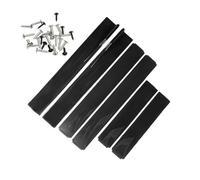 Voiture Jupes Latérales Ensemble 6Jupes Latérales Universelles 2m/2,2m Extensions Bas Caisse Séparateurs Lèvre Pare-Chocs Aileron Jupe Latérale Rouge Carbone Noir(Shiny Black 2.2m)