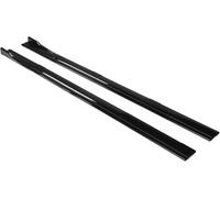 Voiture Jupes Latérales Jupes Latérales De Voiture 2.18m, Séparateurs d'ailes, Lèvre, Extensions Universelles Jupe Latérale, 8 Pièces(Golssy Black)