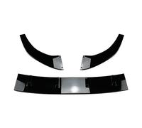 Voiture Jupes Latérales Lame Pare-Choc Avant Voiture A3 8Y S3 2021 2022 2023 + Kit Carrosserie Diffuseur Pelle Avant Jupe Garniture Accessoires(Gloss Black)