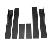 Voiture Jupes Latérales pour A3 pour A4 pour A5 pour A6 pour A7 pour A7 pour A8 pour Q5 Jupe latérale séparateurs d'extension universels Tablier séparateur(78.7in 2M Black)