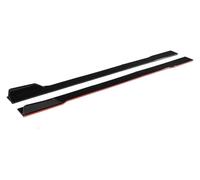 Voiture Jupes Latérales pour Benz pour W205 W204 W203 W211 W212 W213 W117 C117 W176 pour AMG pour GTR Jupe Latérale Voiture Extensions 2 M Bas Caisse Séparateur Étape(Red)