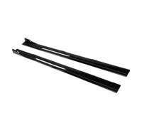 Voiture Jupes Latérales Pour Tesla Pour Modèle 3 Pour Modèle Y 2m 2.2m Extension Jupe Latérale Universelle Plaque Bas Caisse Séparateur Lèvre Pare-chocs(Bright black)