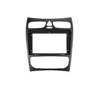 Voiture Kit De Façade D'autoradio avec Écran 9 Pouces Et Boîtier Canbus pour Mercedes pour Benz Classe C W209 2002-2006 Cadre Panneau D'autoradio(Black B)