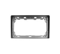 Voiture Kit D'installation Autoradio DVD Stéréo Panneau Tableau Bord Cadre Support Console Centrale Façade Radio 2 DIN pour ProAce 2013-2016(Argent)