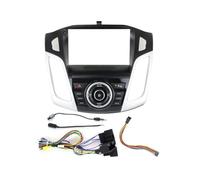 Voiture Kit Façade D'autoradio 2 DIN 9 Pouces pour Tableau Bord Lecteur DVD Stéréo Cadre D'autoradio pour F&ord pour Focus 3 2012-2018 Cadre Panneau D'autoradio