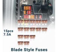 Voiture Lame Style Fusibles 7.5A A-TO Fusible Court Circuit Protection 15pcs