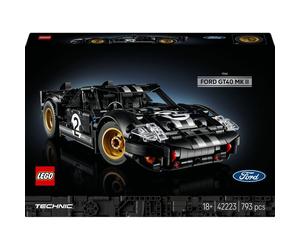 Voiture LEGO Technic Ford GT40 MK II 42223 - 793 pièces, V8 fonctionnel, Noir et Argent