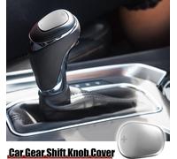Voiture Levier Vitesses Bouton Couverture Autocollant Inox Acier ArgentšŠ
