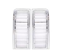 Voiture L'intérieur Pour Hummer H2 2003-2009 Voiture Pare-chocs Arrière Couvercle De Feu Arrière Garniture Cadre De Protection De Lampe Arrière Intérieure Voiture(Style B Silver)