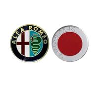XRDSF Voiture Logo Emblème Badge Autocollants pour Alfa Romeo Spider 916s 1994-2005, Décoration de Voiture pour Coffre, Côté Arrière, Porte de Voiture Ajustement Parfait,75MM-C