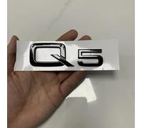 Voiture Logo Emblème Badge Autocollants pour Audi Q5 2022-2024, Décoration de Voiture pour Coffre, Côté Arrière, Porte de Voiture Ajustement Parfait