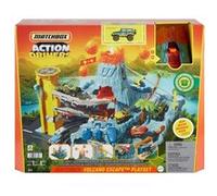 Matchbox - Coffret Piste Volcan Action Drivers HHW21 - 1 véhicule, sons & lumières, dès 3 ans