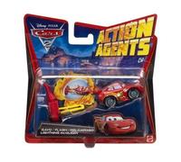 Voiture Mattel Flash Mcqueen Avec Propulseur - V3019 - Action Agents - Cars 2