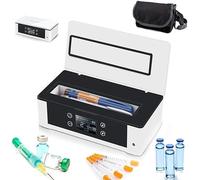 Voiture Médicament Réfrigérateur, Étui De Refroidissement D’insuline, Thermostat 2-8°c Médicament Réfrigérant De Voiture Portable Réfrigérateurs Cas Refroidisseur pour Voyage Maison Voiture