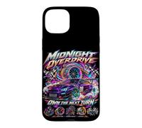Voiture Midnight Overdrive Street Racing Turbo Drift Coque pour iPhone 15 Plus