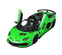 Voiture Miniature 1:18 for Lamborghini Aventador SVJ63 Décapotable Détachable Super Voiture Sport en Alliage Moulé sous Pression Modèle De Voiture Répliques de Voitures(Grass Green Box)