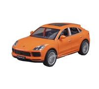 Voiture Miniature 1:24 for Cayenne 911 TurboS Modèle De Voiture Mini Métal Moulé sous Pression Tirer Le Son Et La Lumière Peut Ouvrir La Porte Modèle en Alliage(Cayenne Orange)